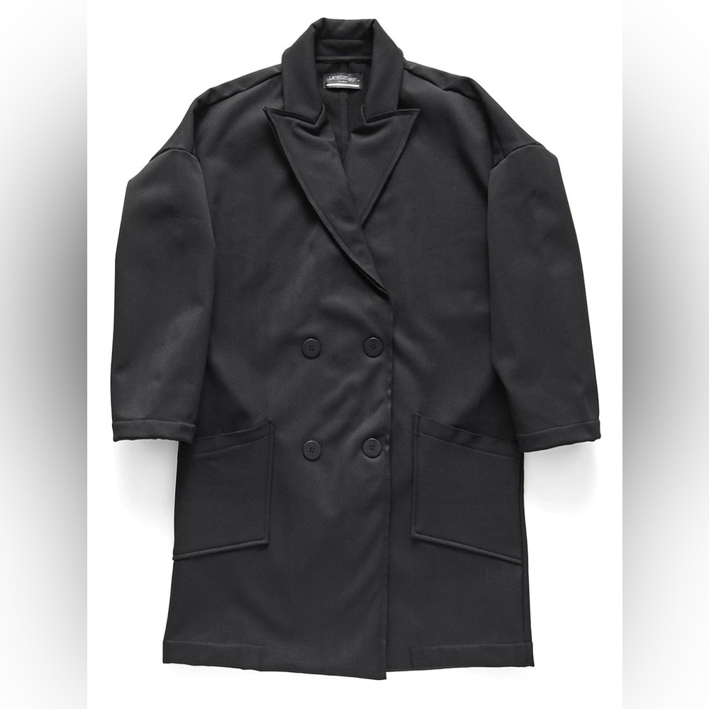 Lanston Abel Herringbone Raw Edge Fleece Trench